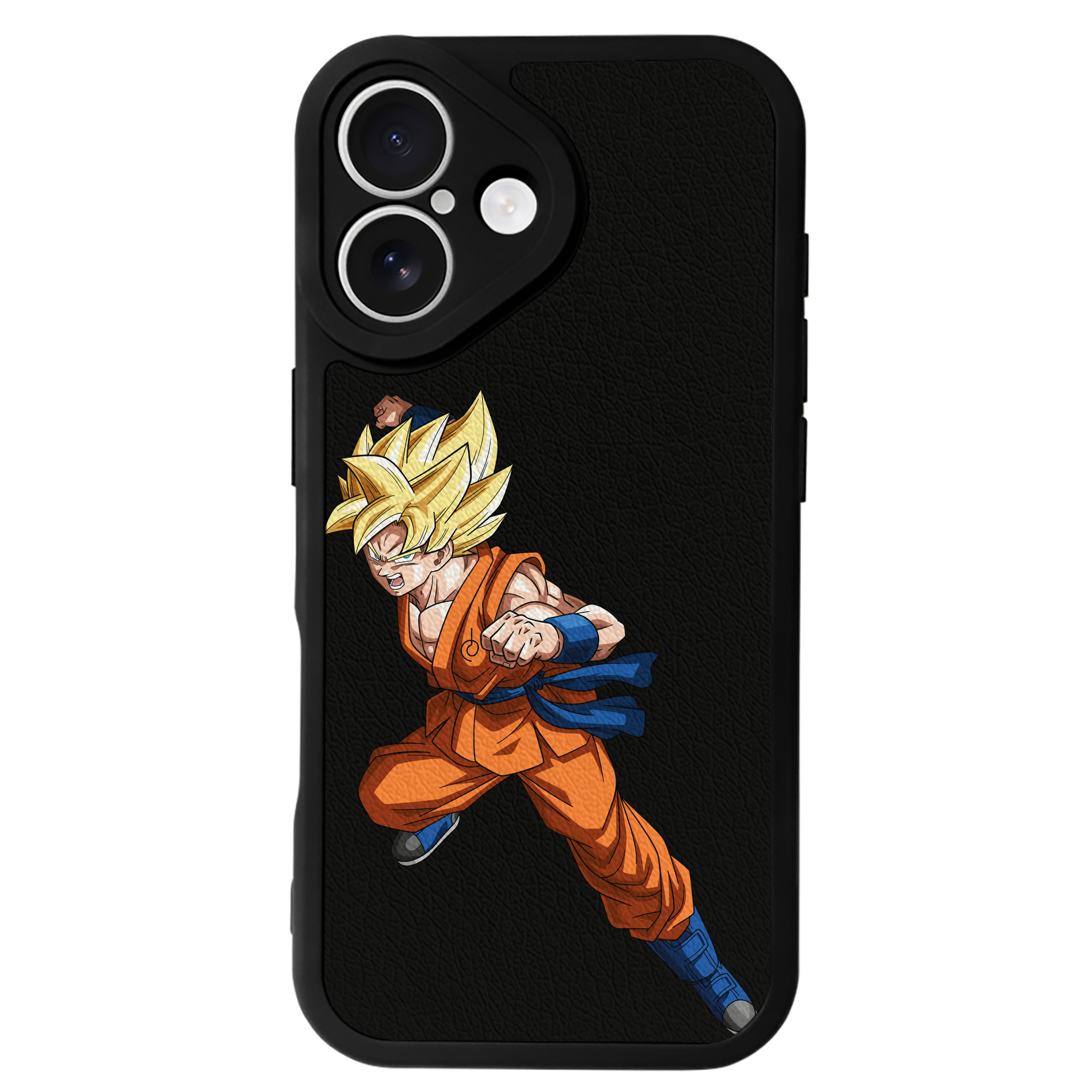 （画像用） ドラゴンボール 孫悟空（そん ごくう）Son Goku カカロット DRAGON BALL Kakarotto 【iPhone 16シリーズ対応】シリコンスマホケース（レザー調） 材質：シリコン